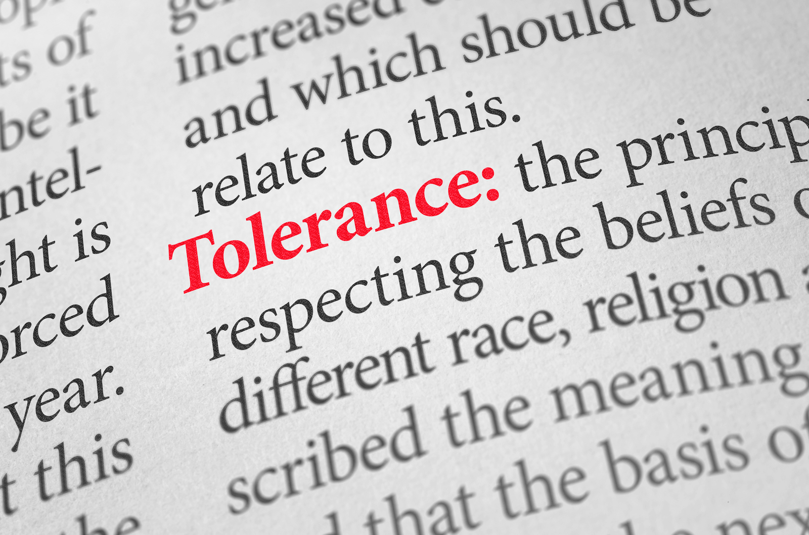 Tolerance