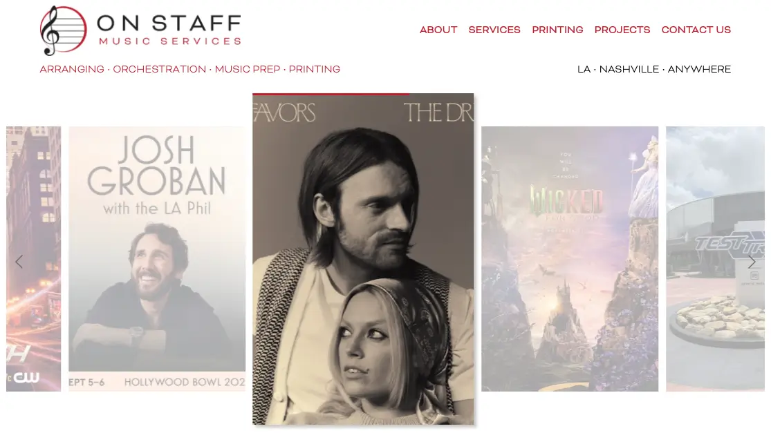 On Staff Music Services